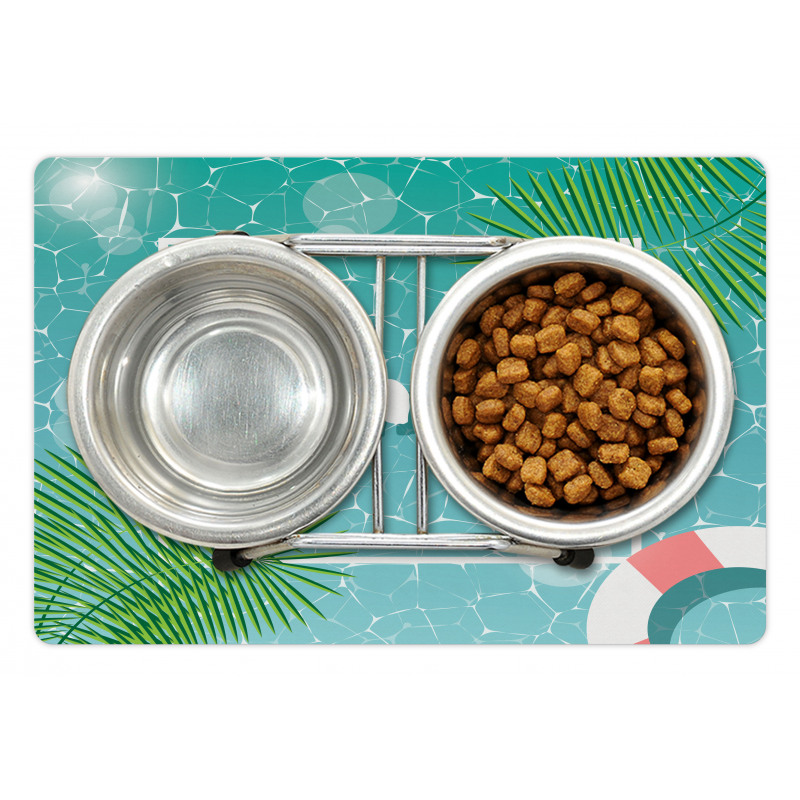 Tropical Summer Square Pet Mat