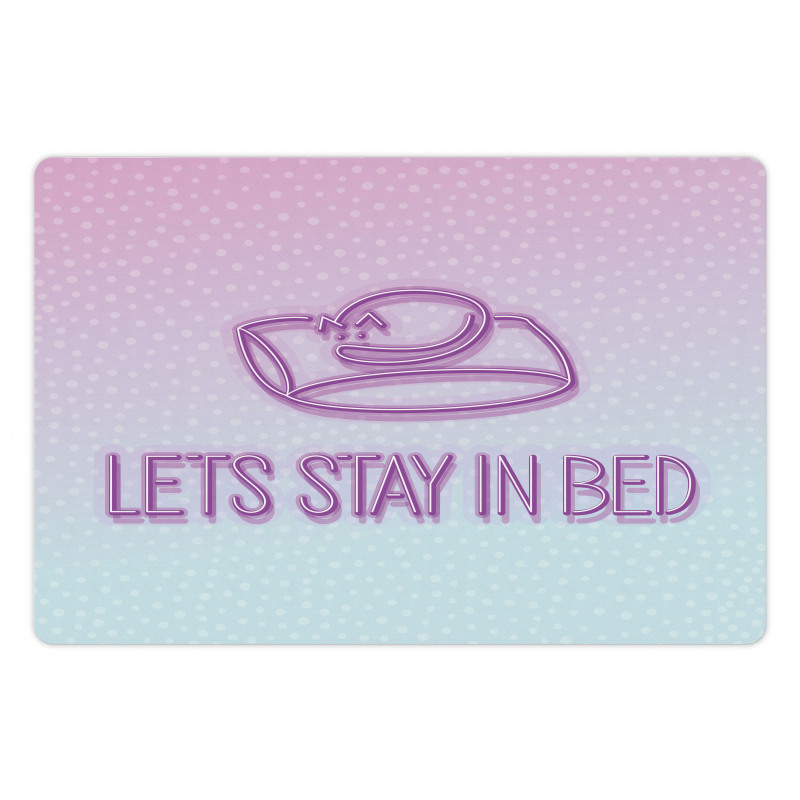 Lets Stay in Bed Dot Ombre Pet Mat