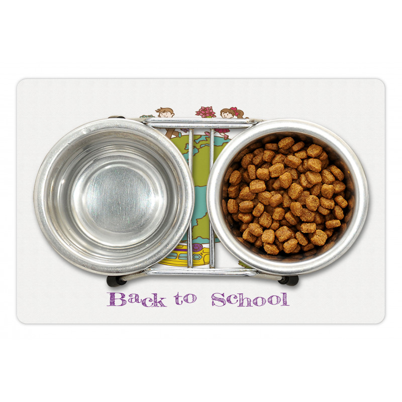 Back to School Concept Pet Mat