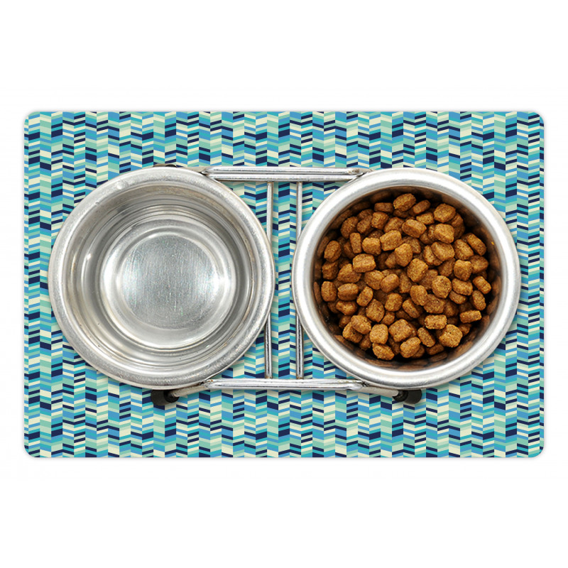 Green and Blue Tones Pet Mat