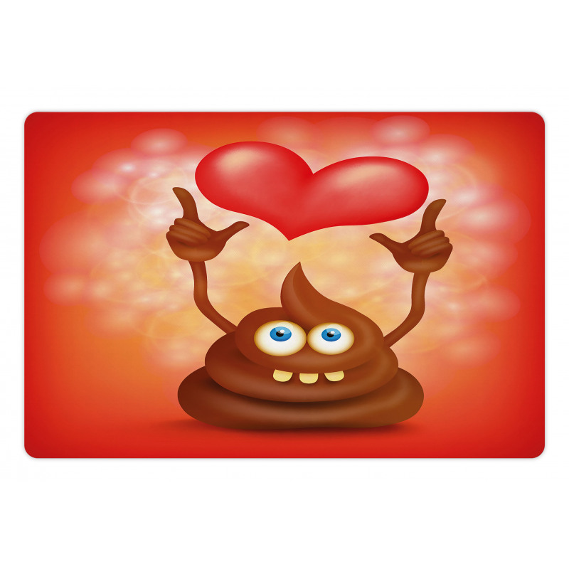 Whimsical Turd Love Pet Mat