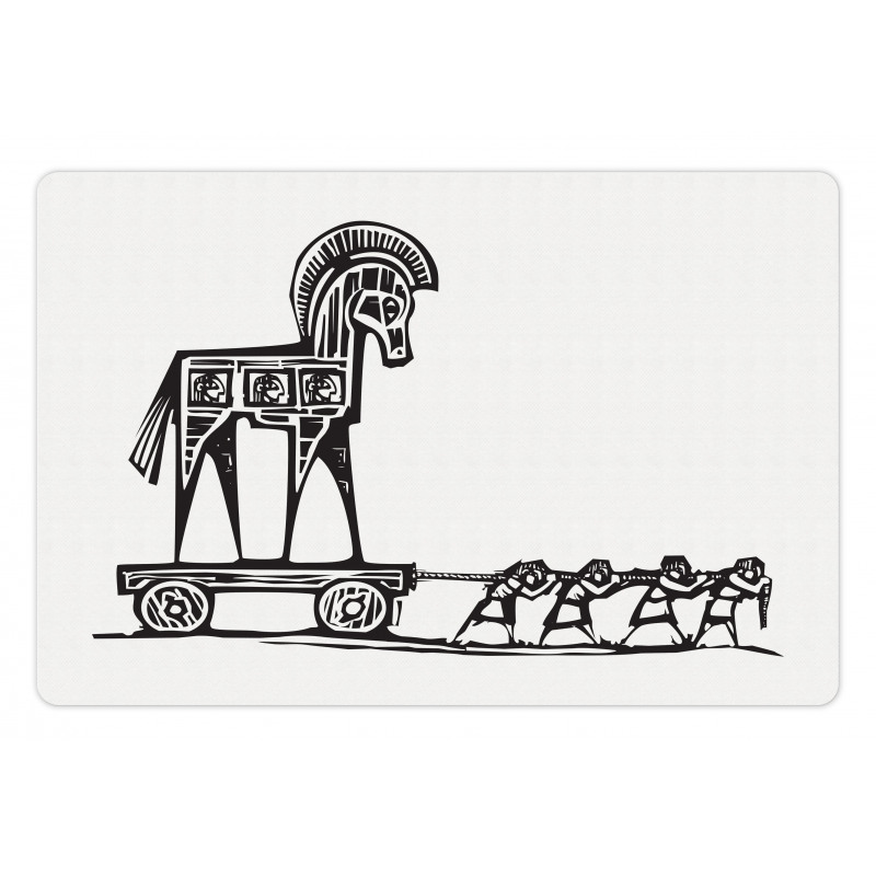 Greek Historic Troy Pet Mat