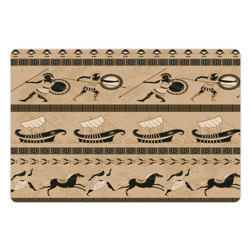 Horses Royals and Warriors Pet Mat