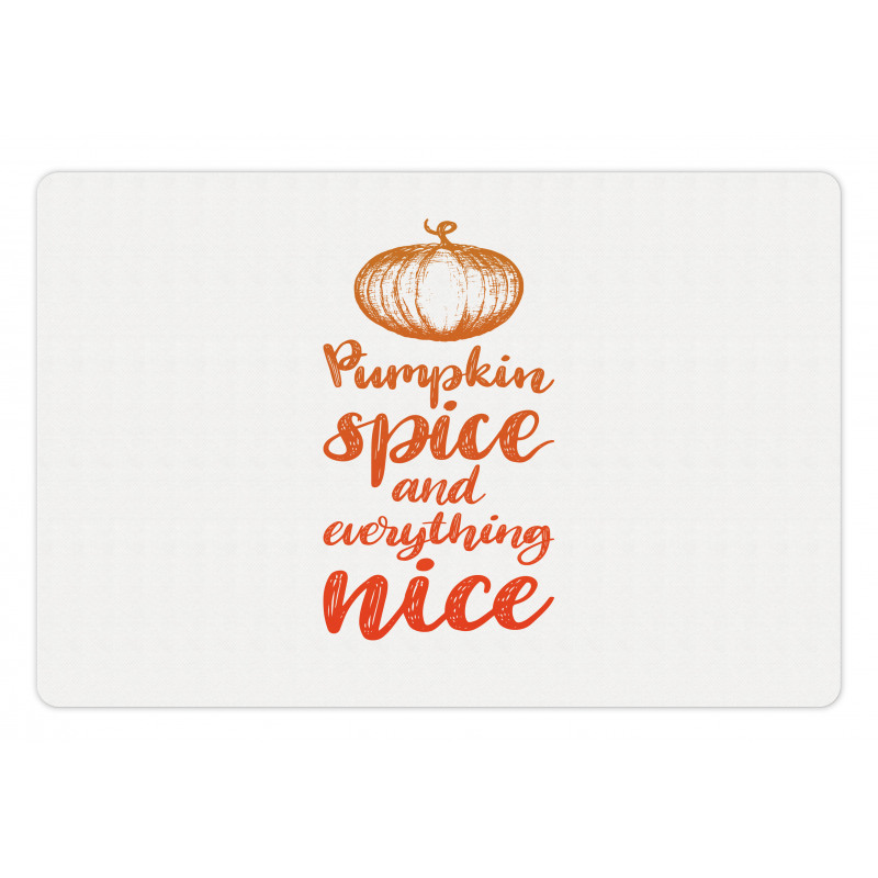 Romantic Fall Writing Pet Mat