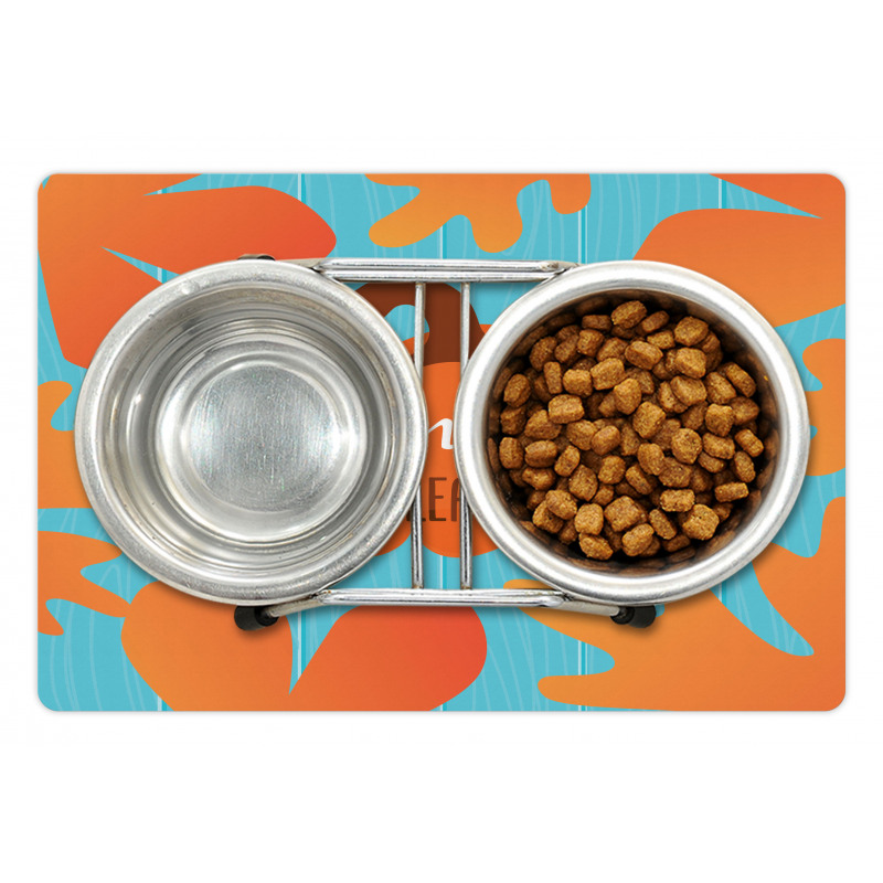 Pumpkin Please Words Pet Mat