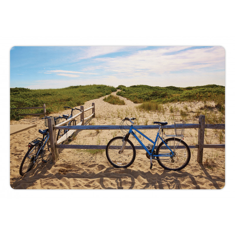 Bicycles and Fences Pet Mat