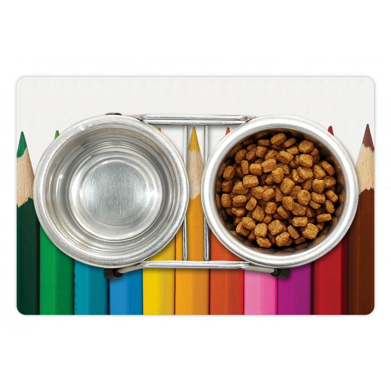 Colorful Pencils Macro Photo Pet Mat