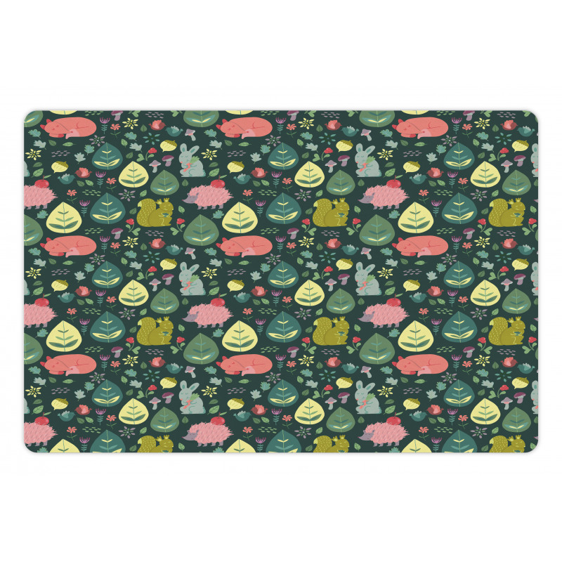 Bunny Fox Squirrel Pet Mat