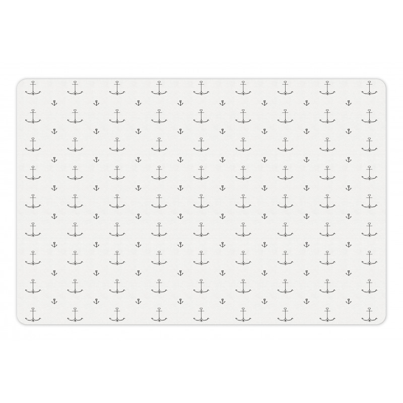 Maritime Sea Item Pattern Pet Mat