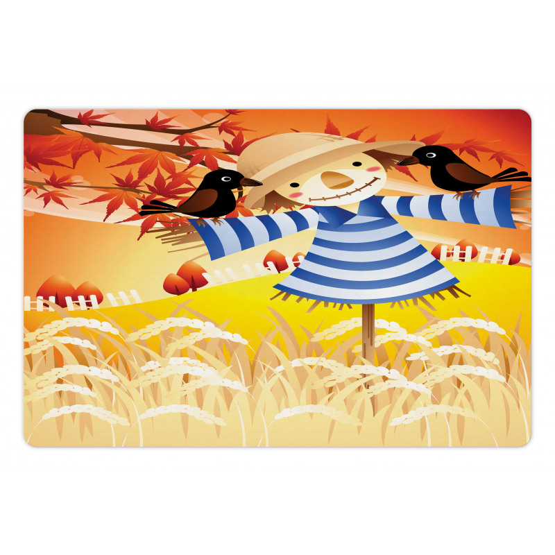 Autumn Field Birds Pet Mat