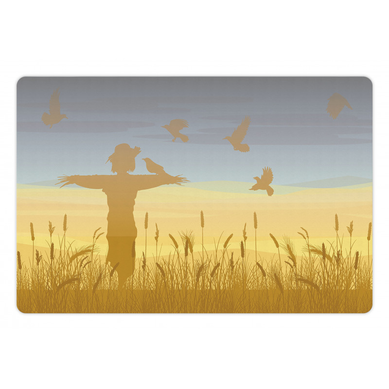 Wheat Field Landscape Pet Mat