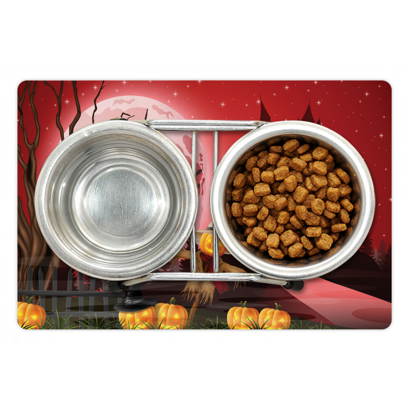 Halloween Haunted Chateau Pet Mat