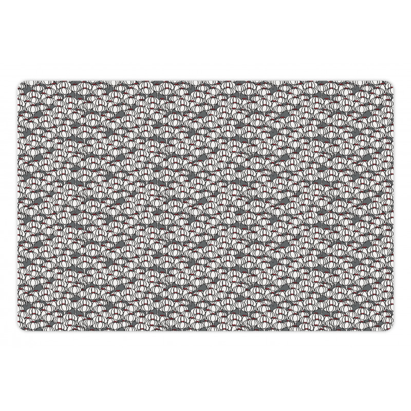 Abstract Poppy Boxes Art Pet Mat