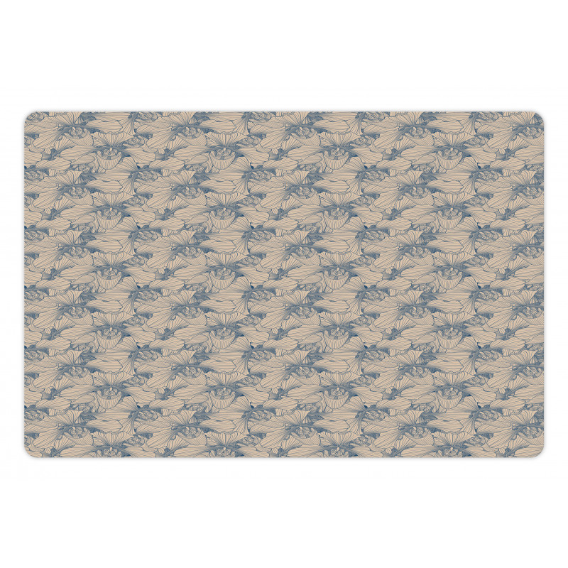 Bicolour Orchid Flowers Pet Mat