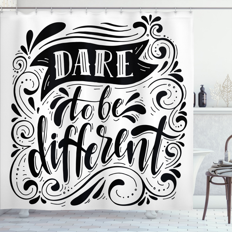 Dare to Be Different Shower Curtain