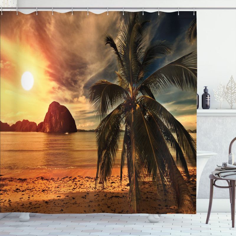 Havana Seashore Sunny Shower Curtain