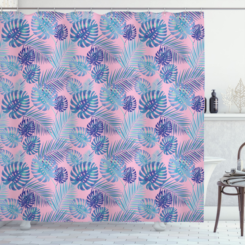 Hawaiian Party Botanical Art Shower Curtain