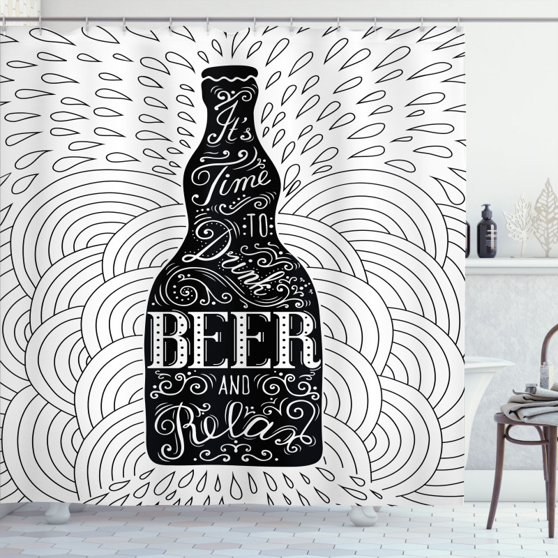 It's Time to Drink Beer Shower Curtain