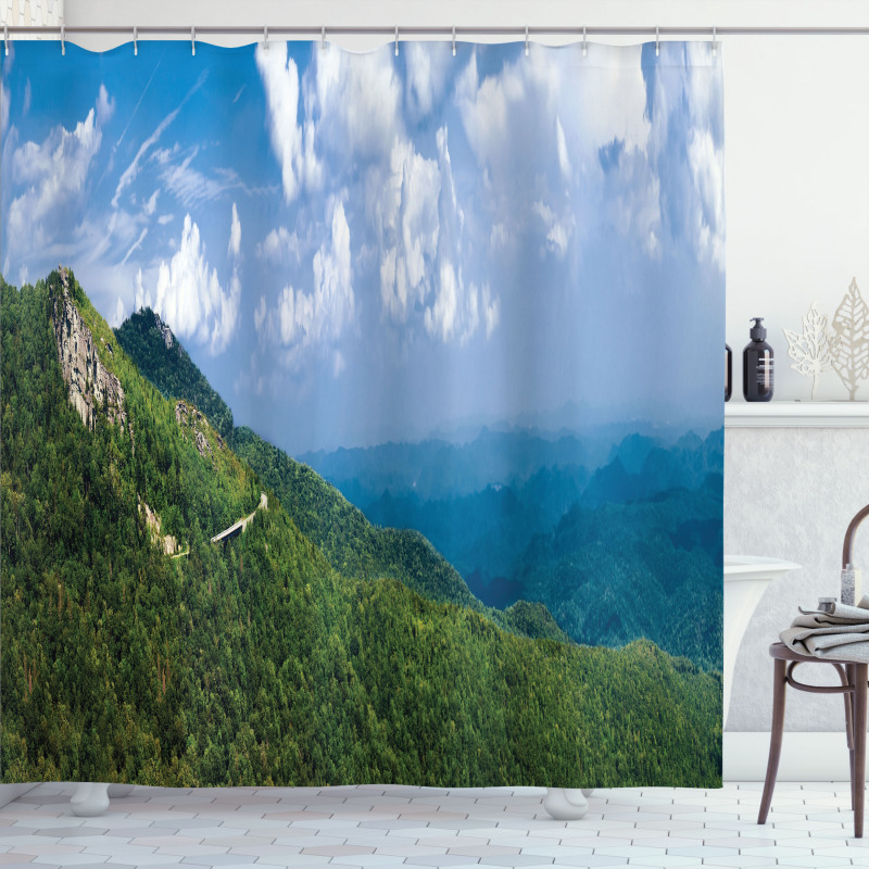 Blue Ridge Panorama Shower Curtain