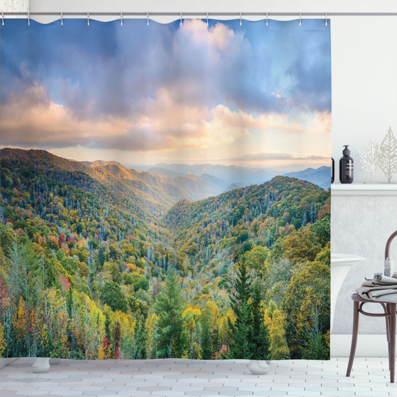 Autumn Outdoor Scene Shower Curtain