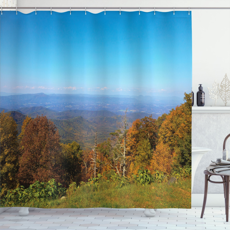 Fall Virginia Mountains Shower Curtain