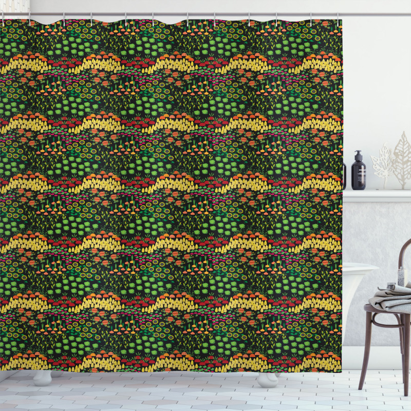 Agriculture Pattern Shower Curtain