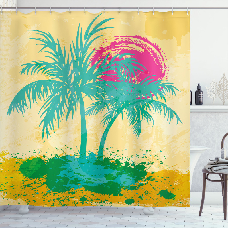 Vibrant Tones Summer Shower Curtain