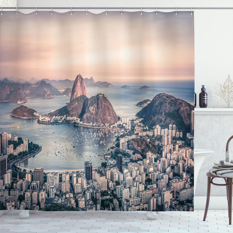 Rio de Janeiro Beach Shower Curtain