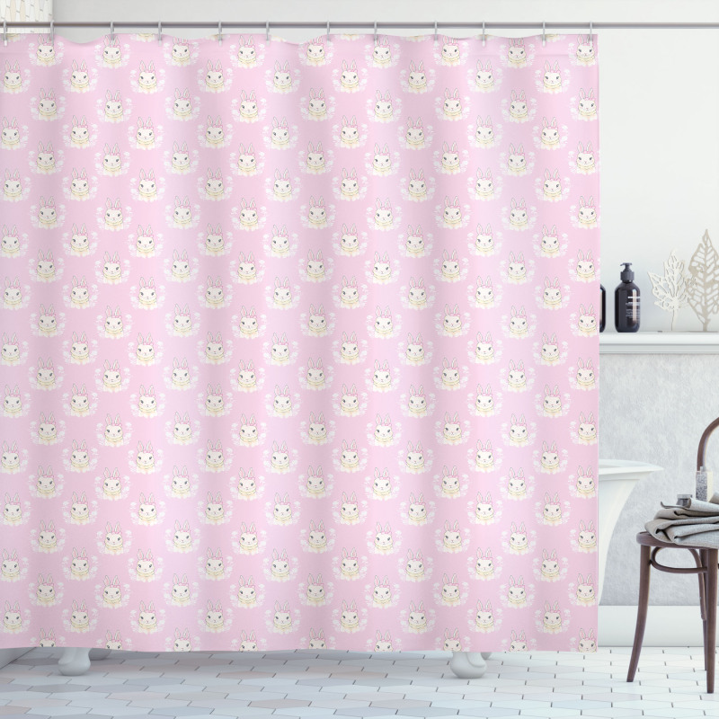 Baby Rabbit Art Shower Curtain