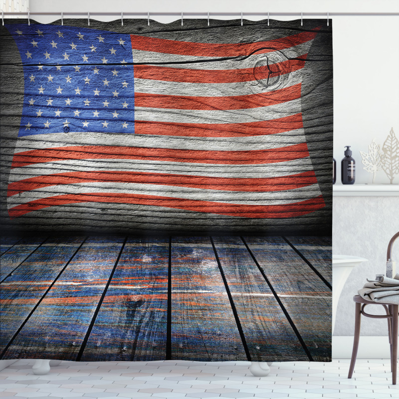 Patriotic National Flag Shower Curtain