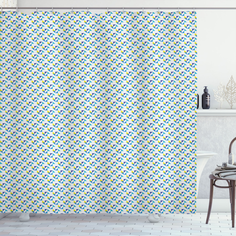 Motif with Triangles Art Shower Curtain