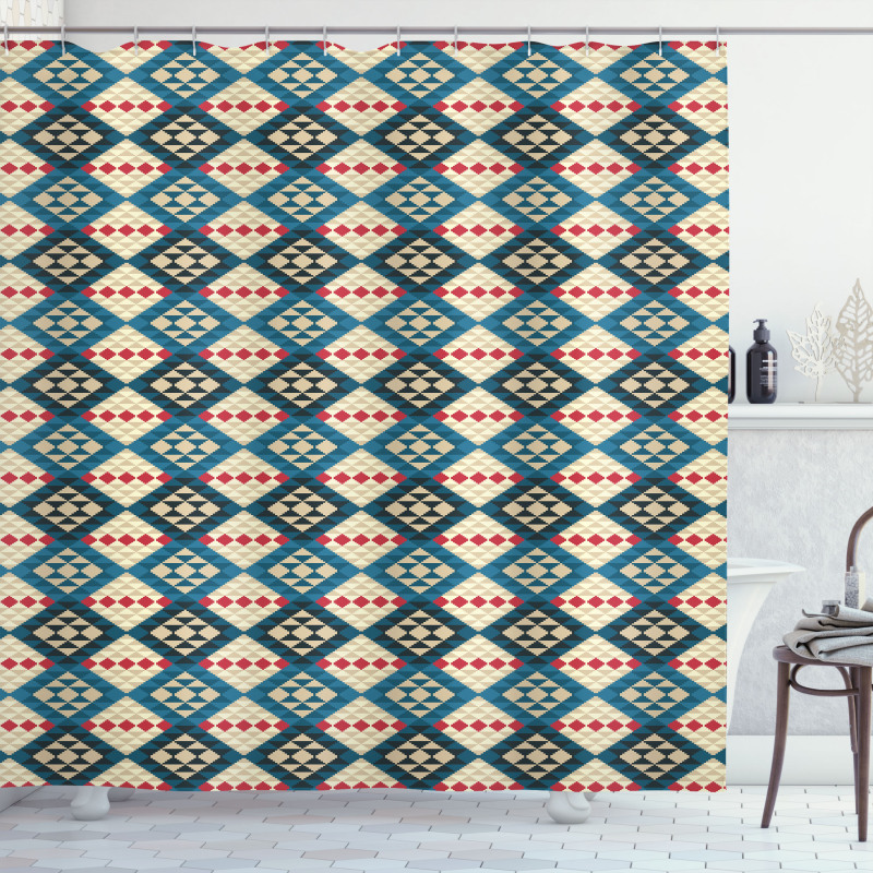 Braided Mosaic Art Shower Curtain