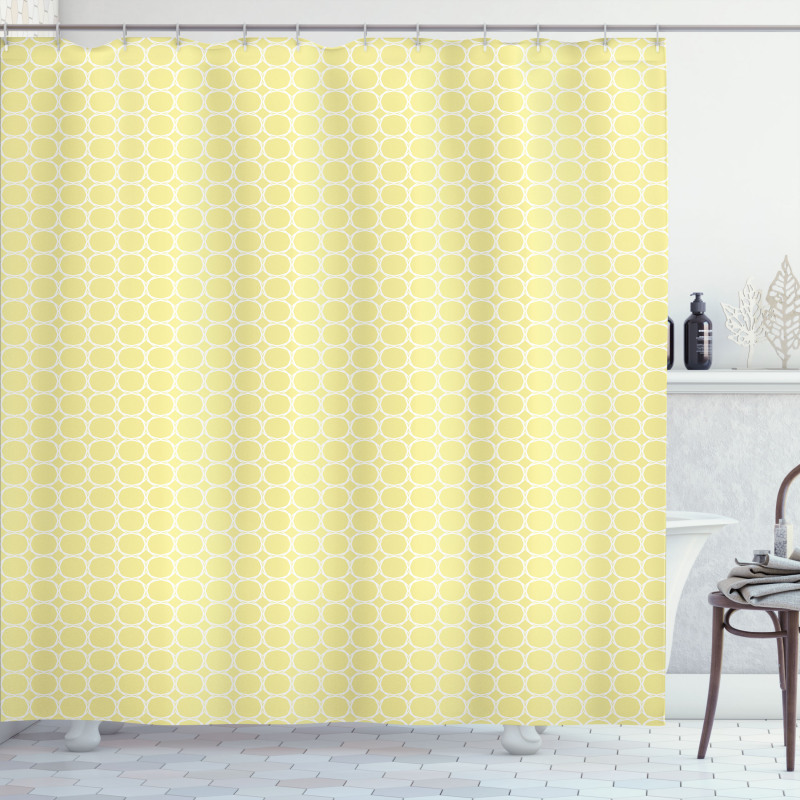 Pastel Circular Shapes Shower Curtain