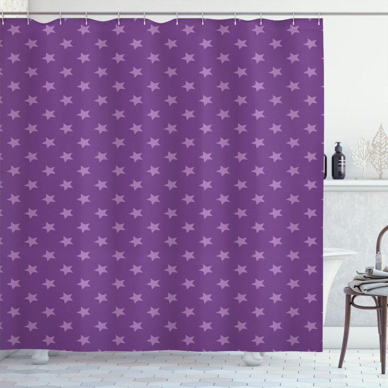 Purple Color Palette Shapes Shower Curtain