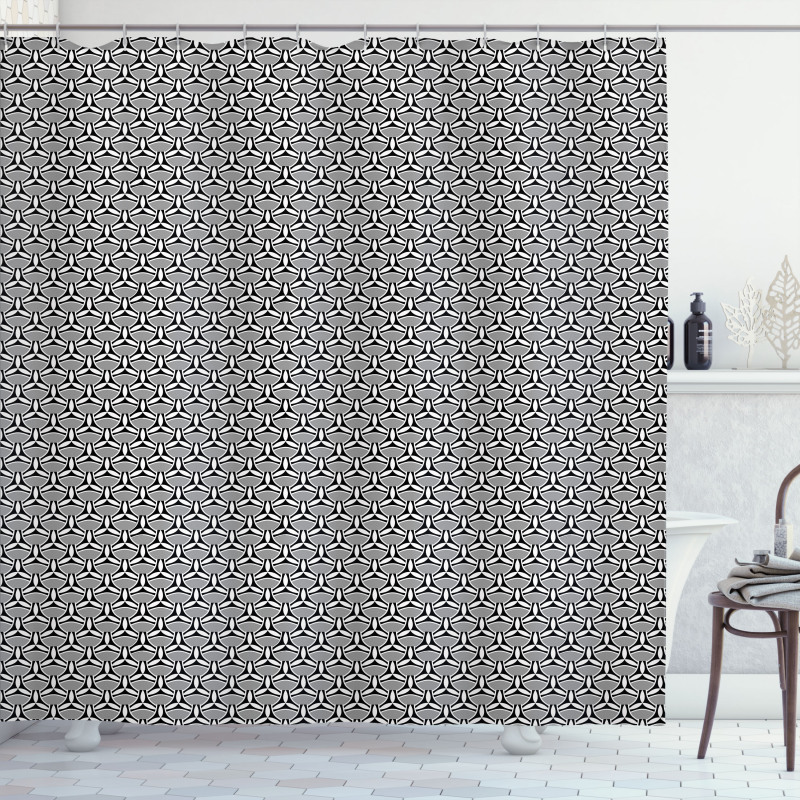 Modernistic Creative Motif Shower Curtain