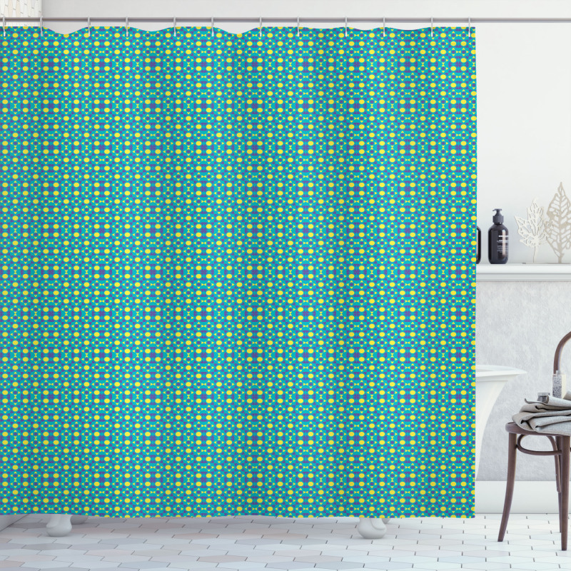 Intricate Quirky Motifs Shower Curtain