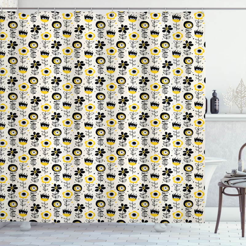 Surreal Design Flowers Shower Curtain