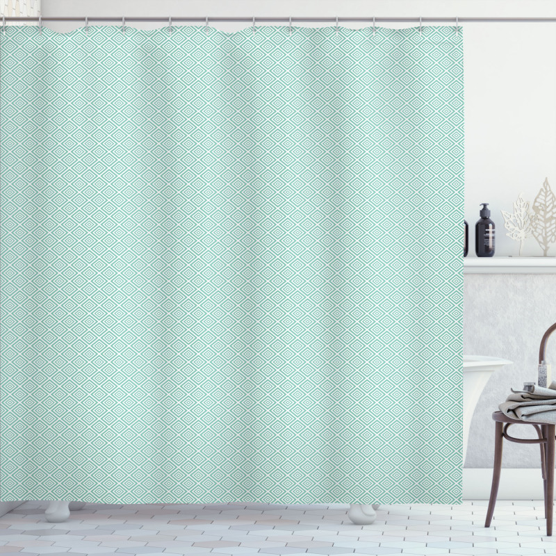 Symmetric Nested Rhombus Shower Curtain