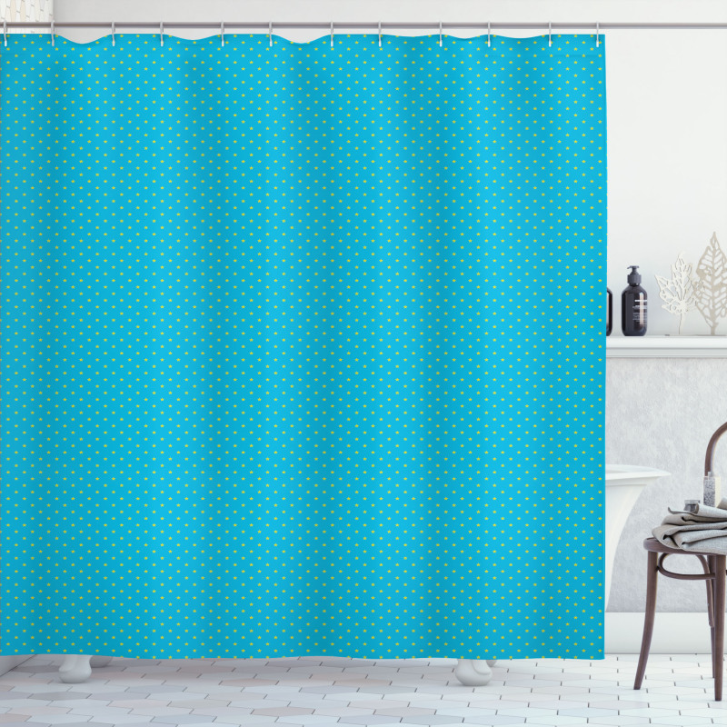 Continuous Mini Star Shower Curtain