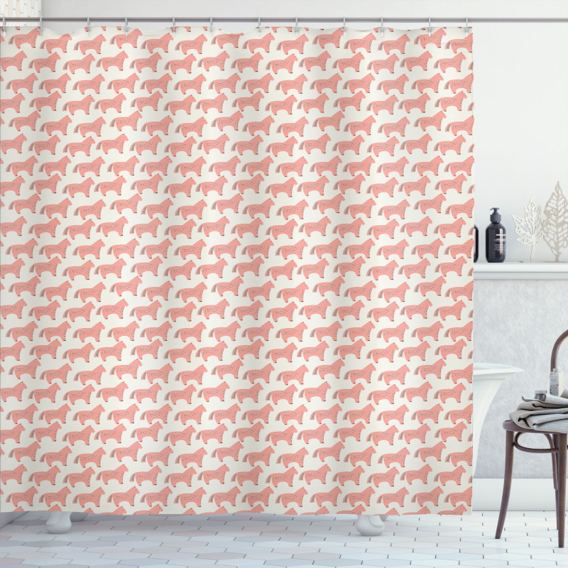 Horse Pattern Shower Curtain