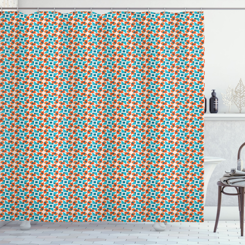 Rounded Triangle Square Shower Curtain