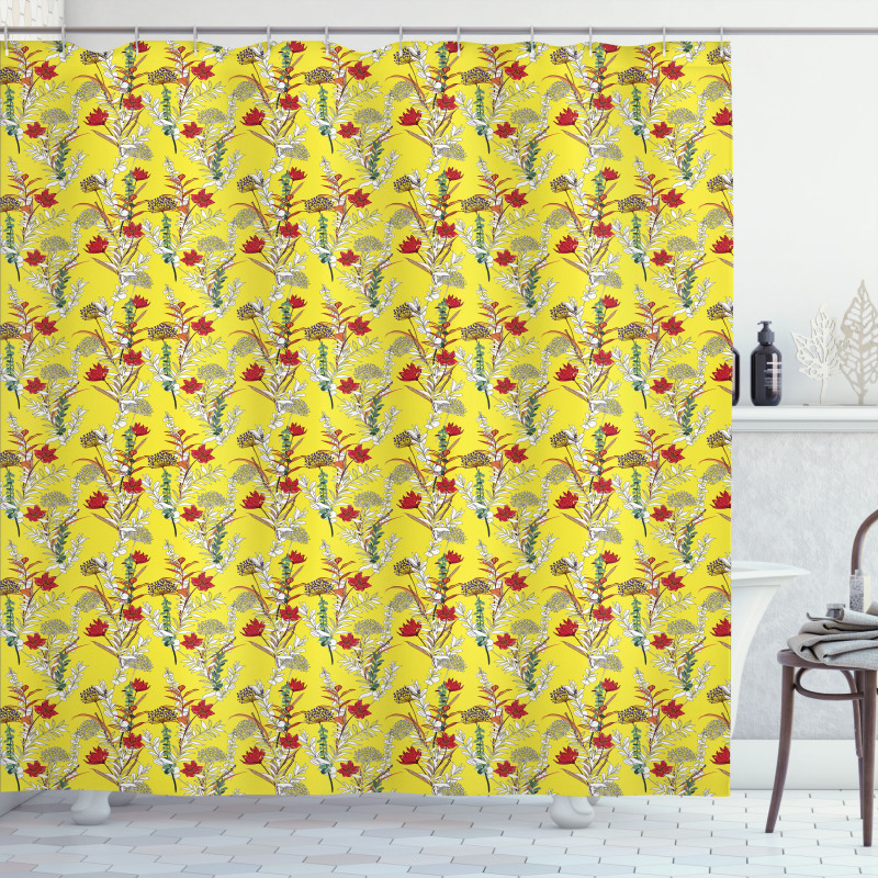 Botanical Ornament Shower Curtain