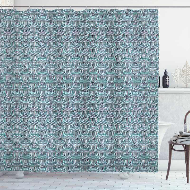 Romanian Rounded Square's Shower Curtain