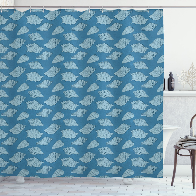 Nautical Creative Shells Shower Curtain