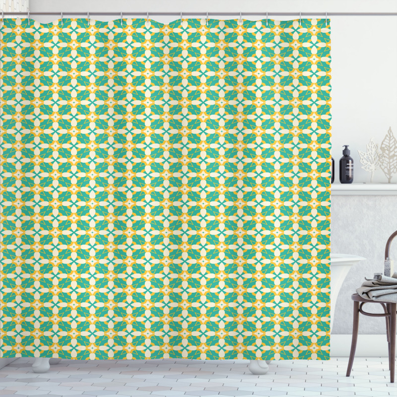 Geometric Repetition Shower Curtain