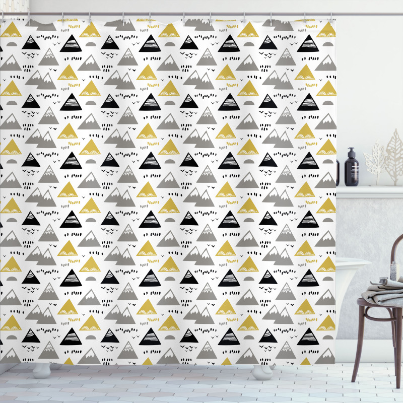 Mount Triangles Shower Curtain