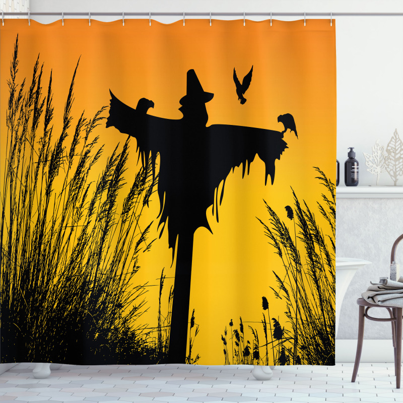 Rural Silhouettes Shower Curtain