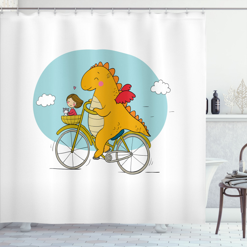 Happy Travelers Shower Curtain