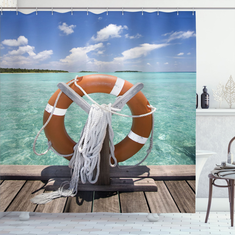 Summer Exotic Sea Shower Curtain