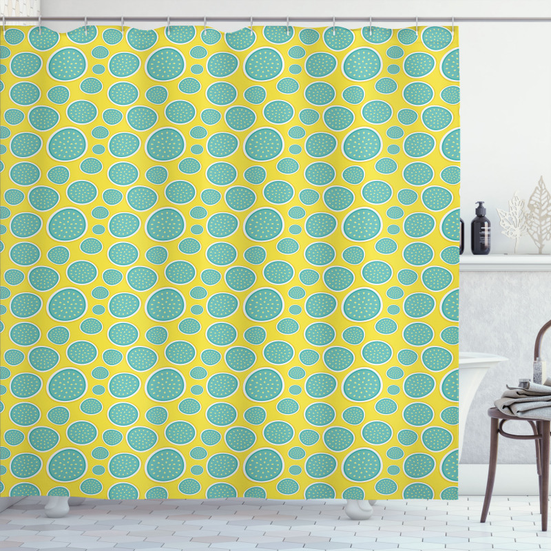 Abstract Halved Watermelons Shower Curtain